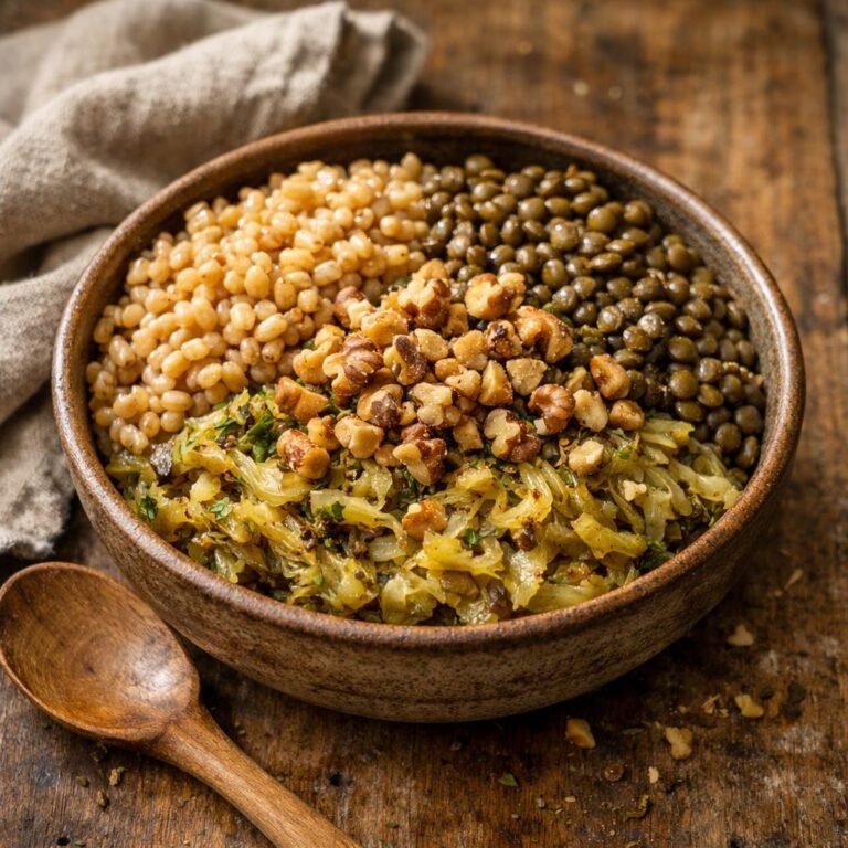 Bowl épeautre et lentilles