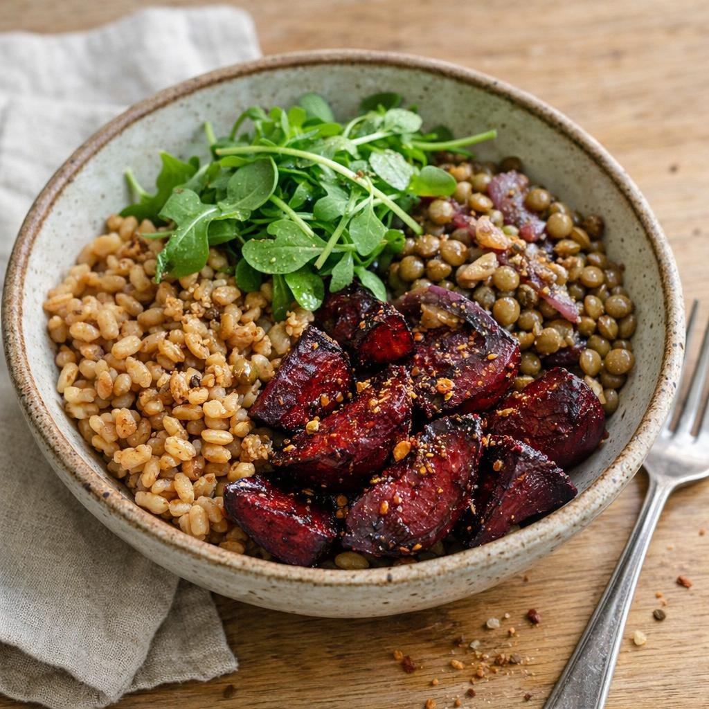 Bowl épeautre et lentilles