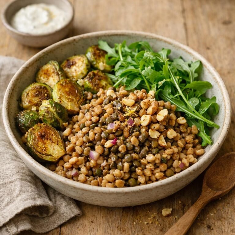 Bowl épeautre lentilles massala