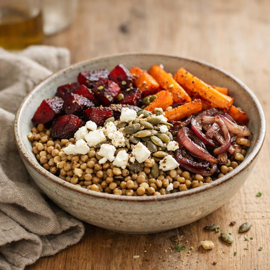 Bowl épeautre lentilles