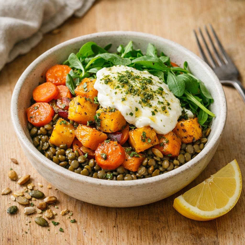 bowl lentilles butternut