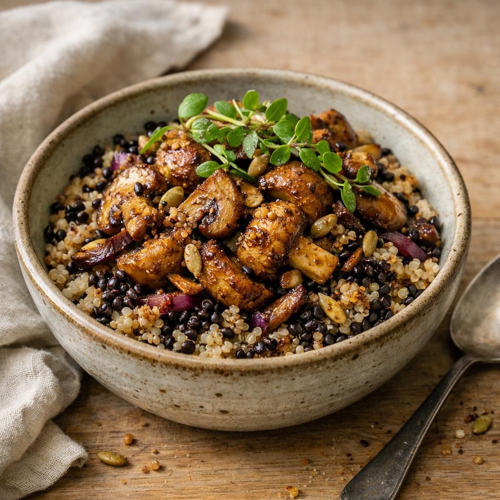 Bowl quinoa lentilles