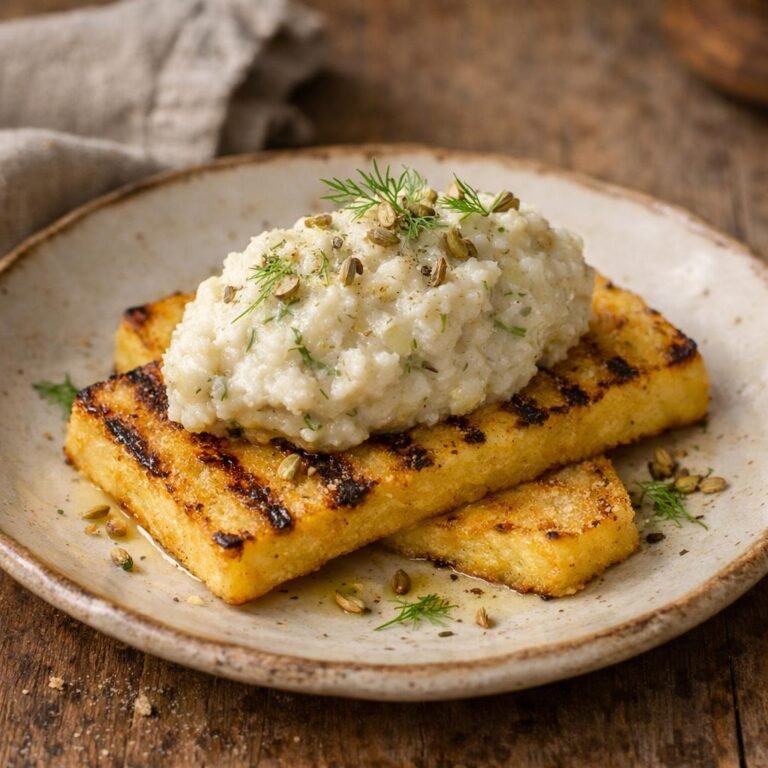 Brandade fenouil polenta