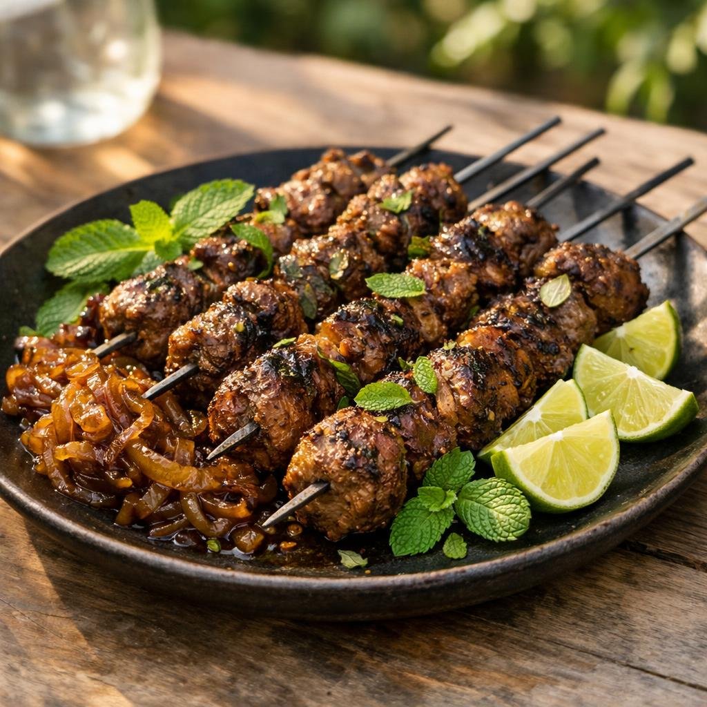 Brochettes agneau Mojito