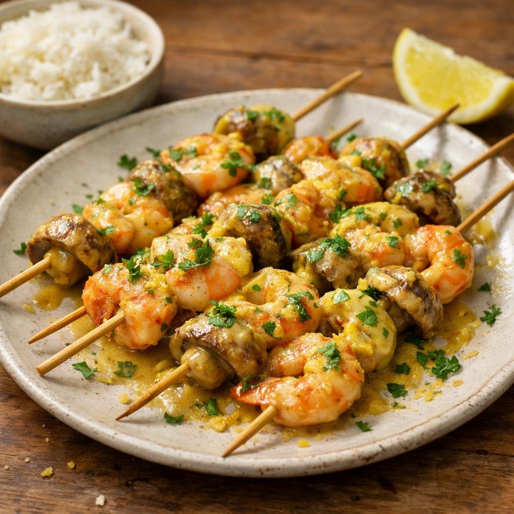 crevettes curry coco
