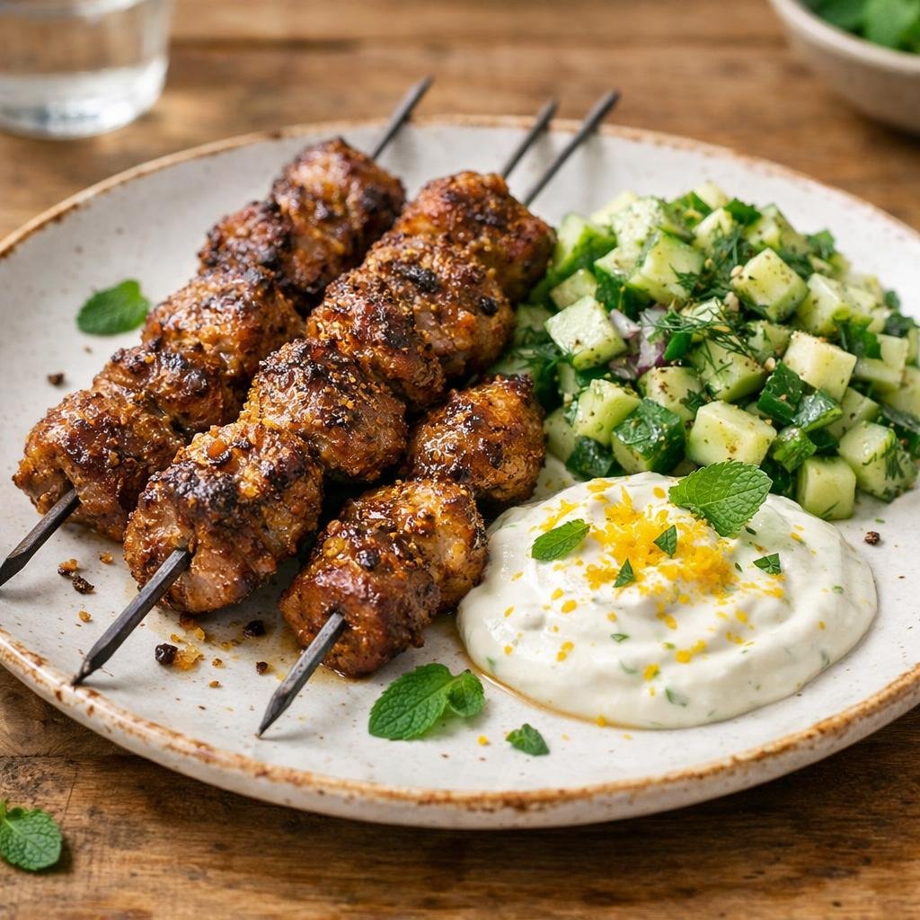 Brochettes d'agneau au curry
