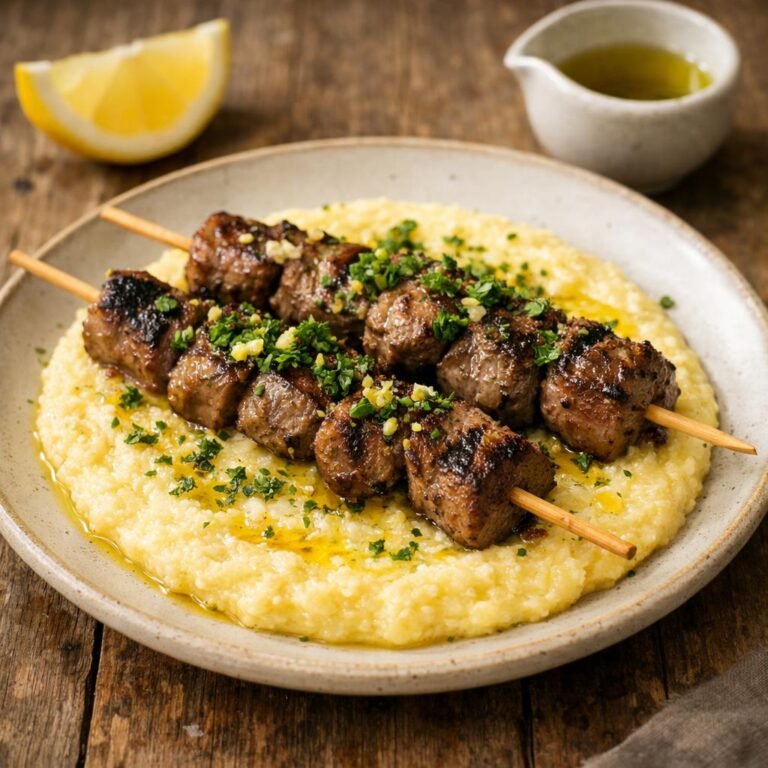 Brochettes d'agneau au maquis