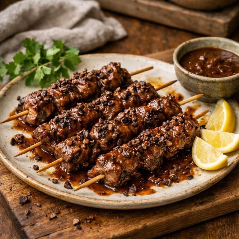 brochettes d'agneau cacao