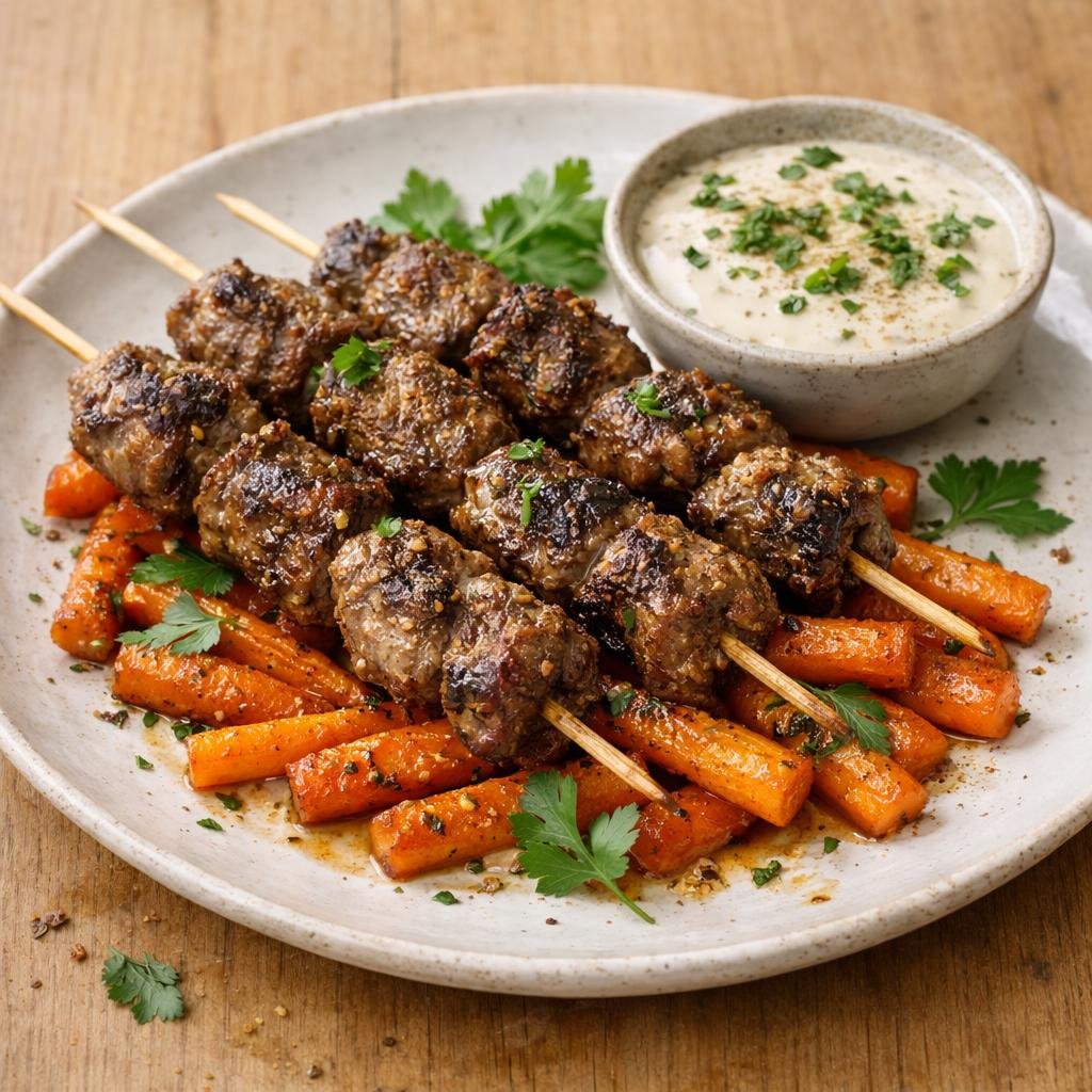 Brochettes d'agneau épicées