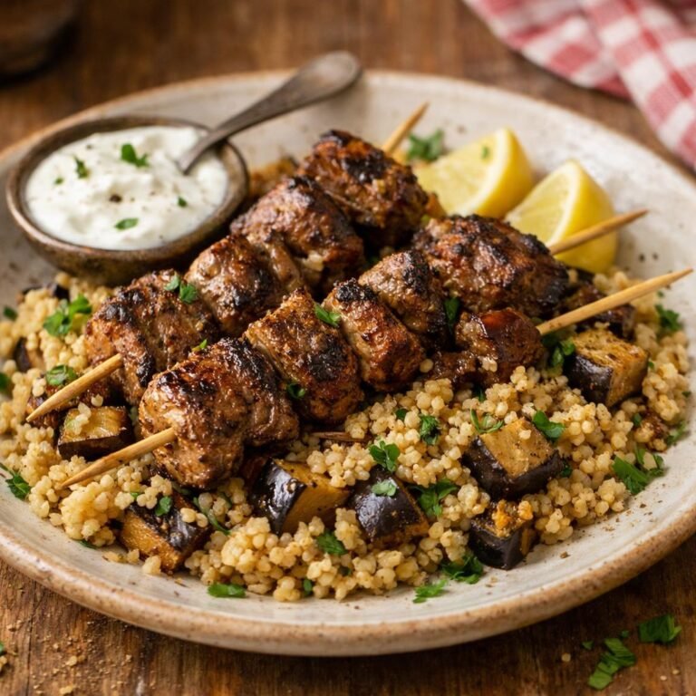 brochettes d'agneau épicées