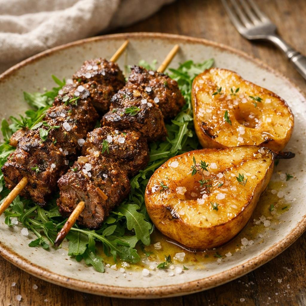 brochettes d'agneau épicées