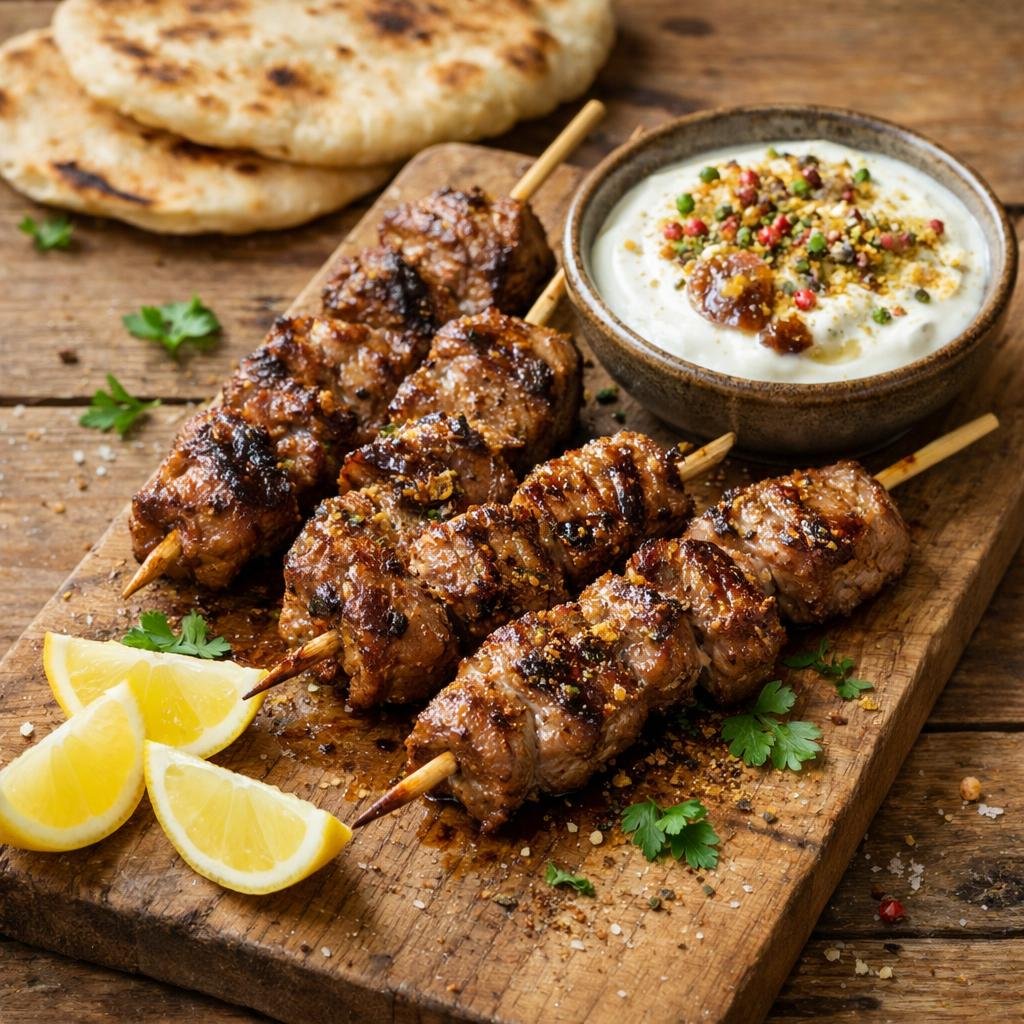 Brochettes d'agneau épicées