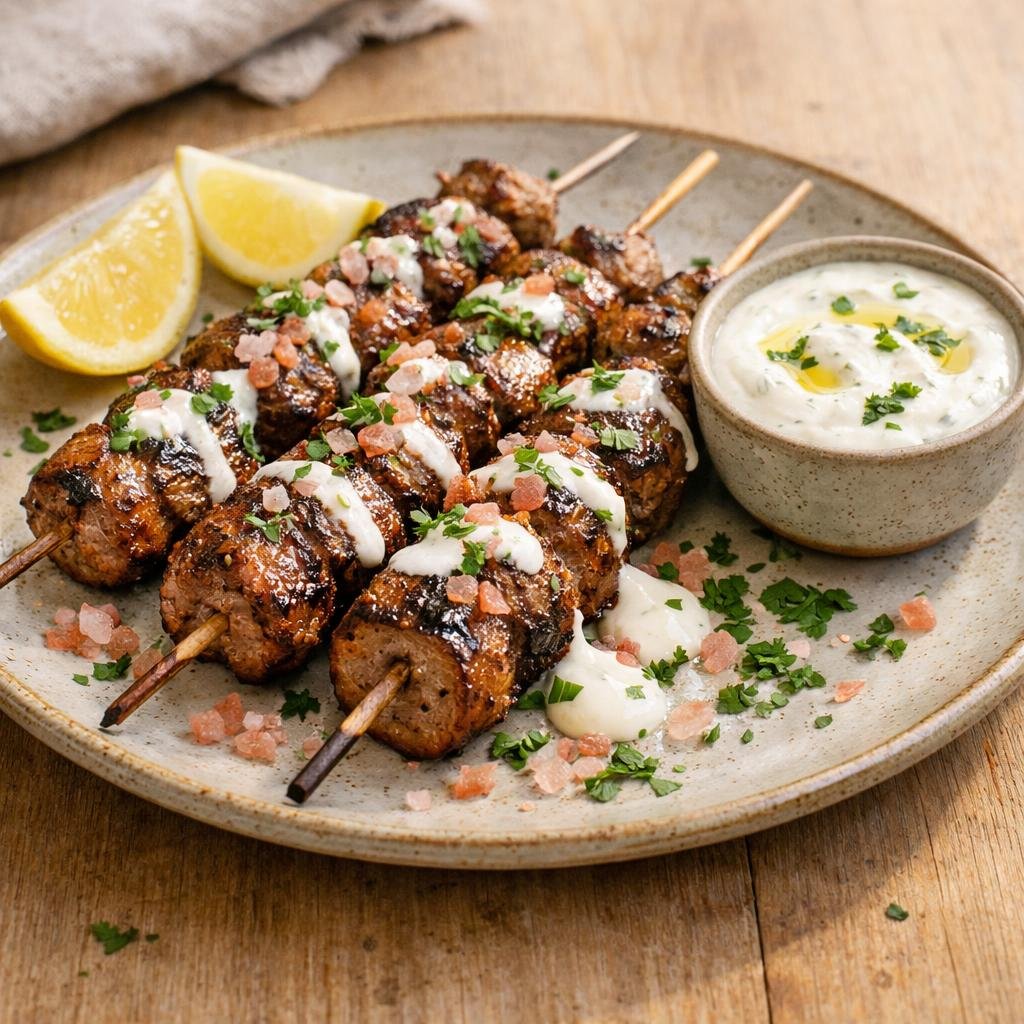 Brochettes d'agneau épicées