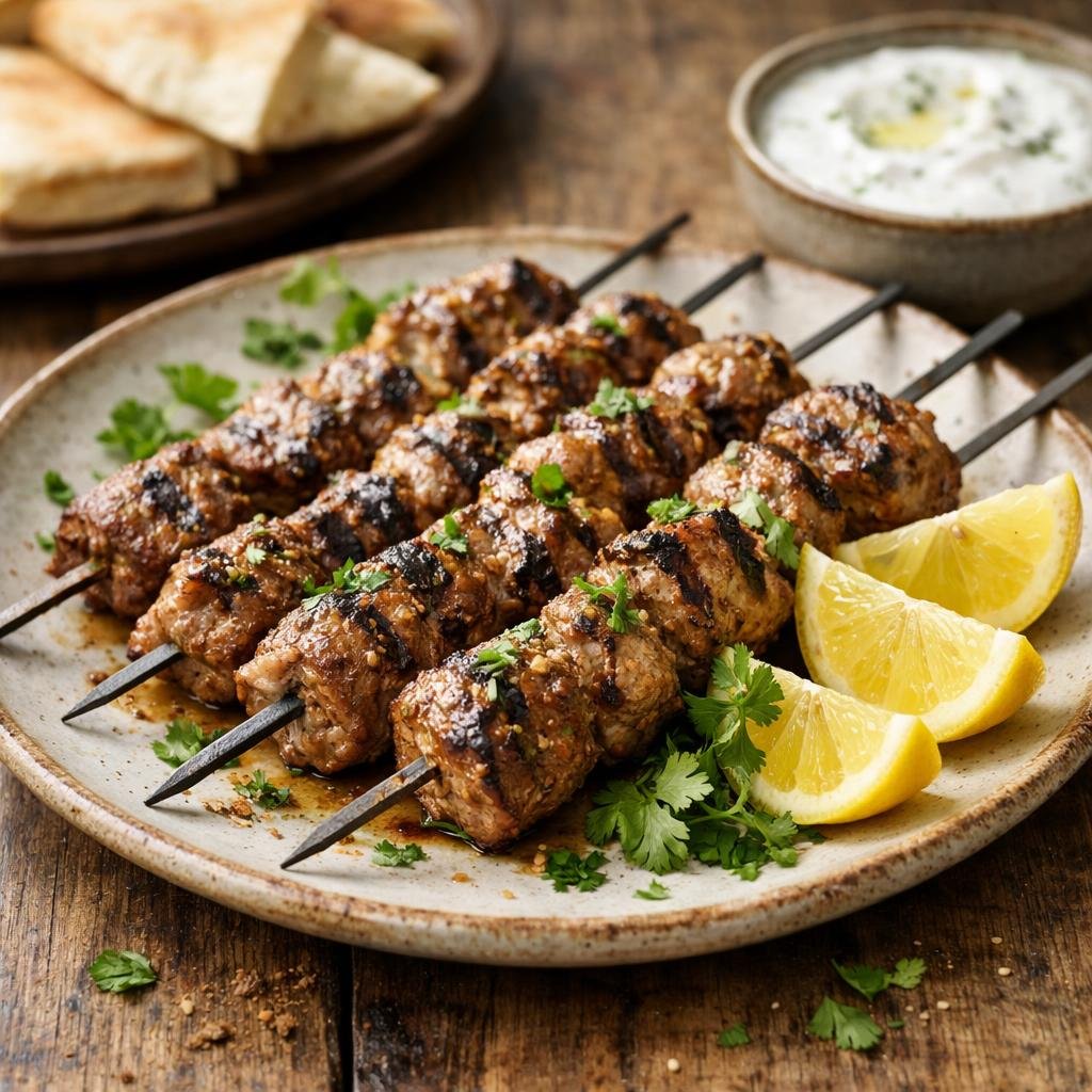 brochettes d'agneau marinées