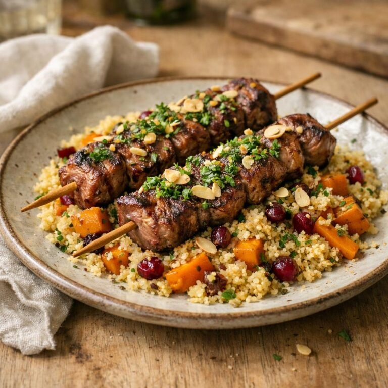 brochettes d'agneau marinées