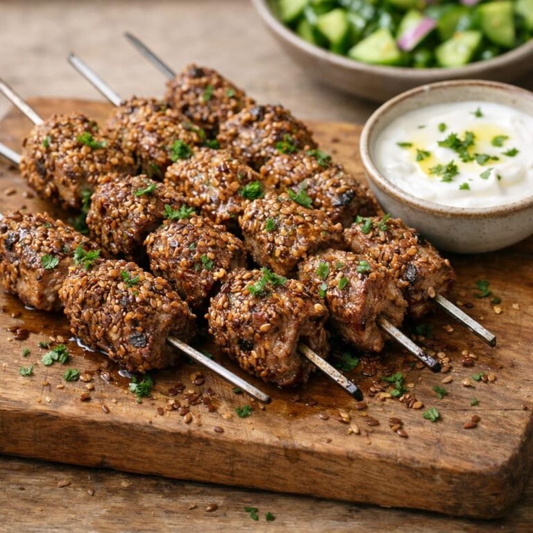 Brochettes d'agneau za'atar