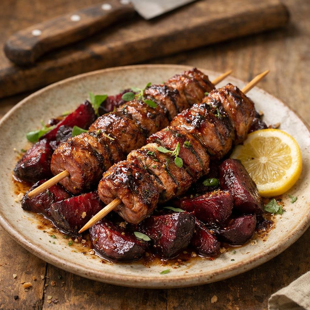 Brochettes de canard