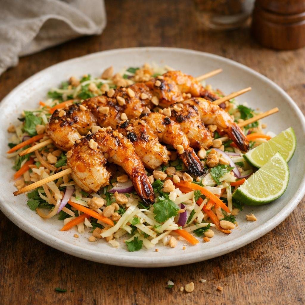 Brochettes de gambas Manakara