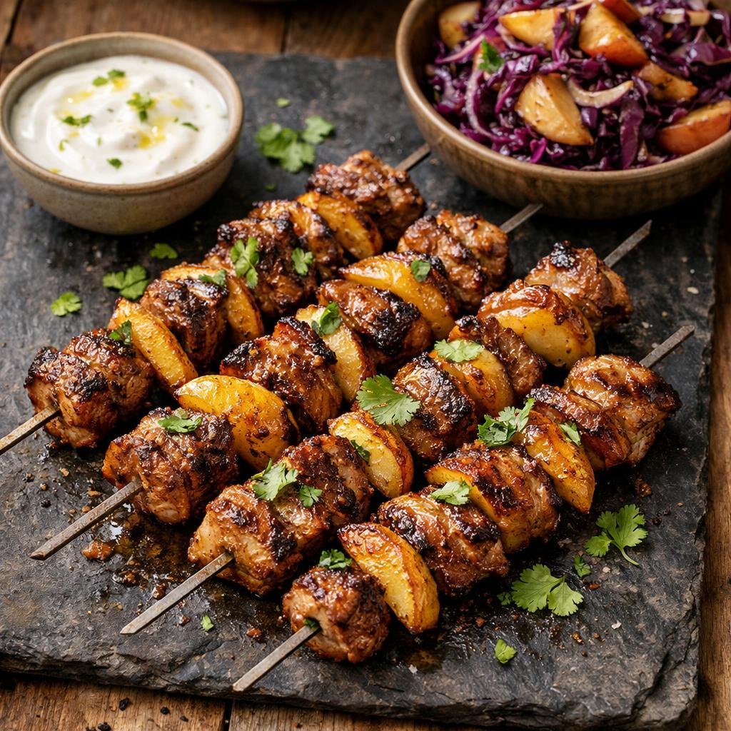 Brochettes de porc baobab