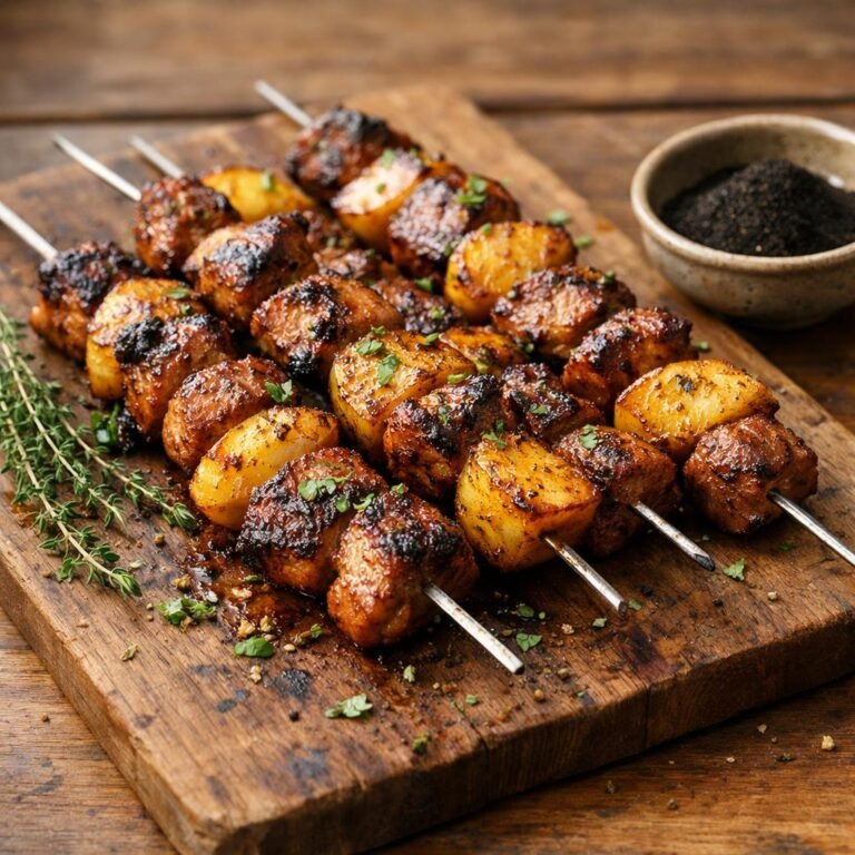 Brochettes de porc Loomi