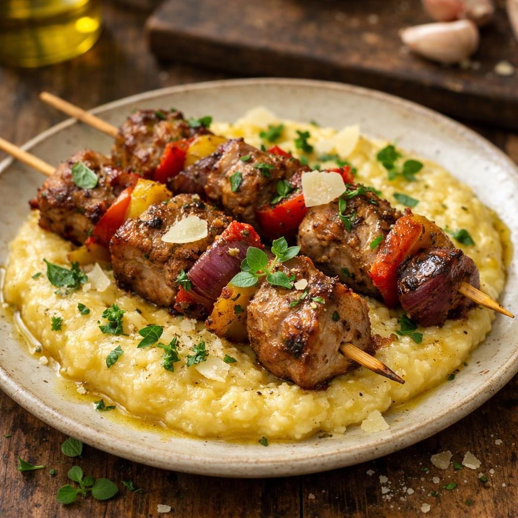 Brochettes de porc siciliennes