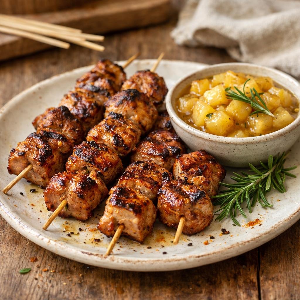 Brochettes porc Flamme d’Afrique