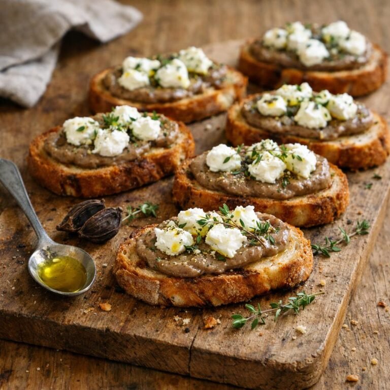 Bruschetta cardamome noire