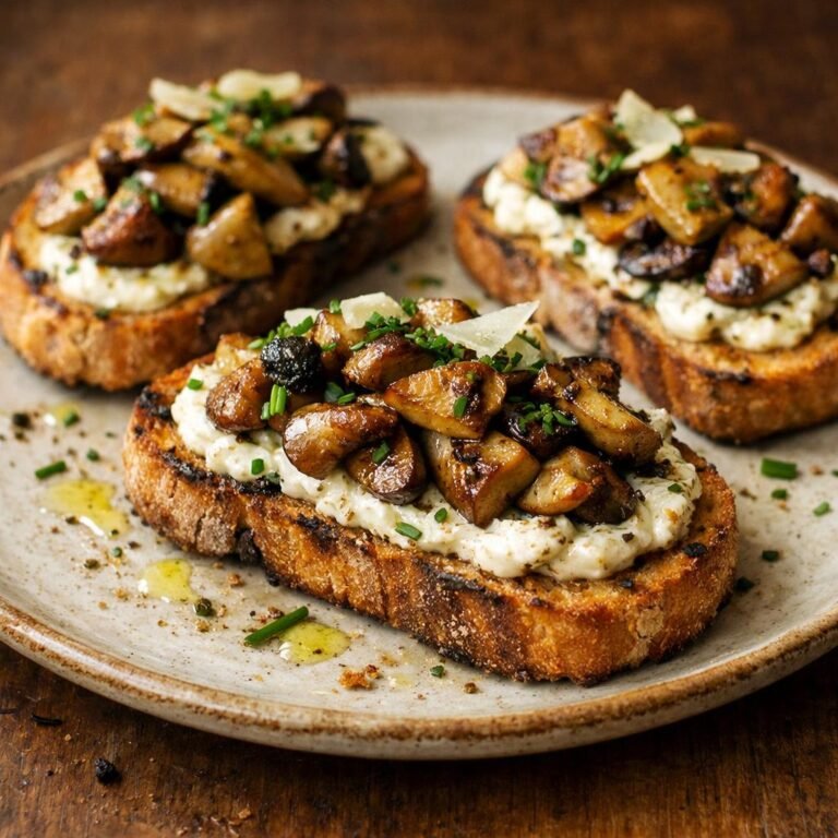 bruschetta cèpes ail noir