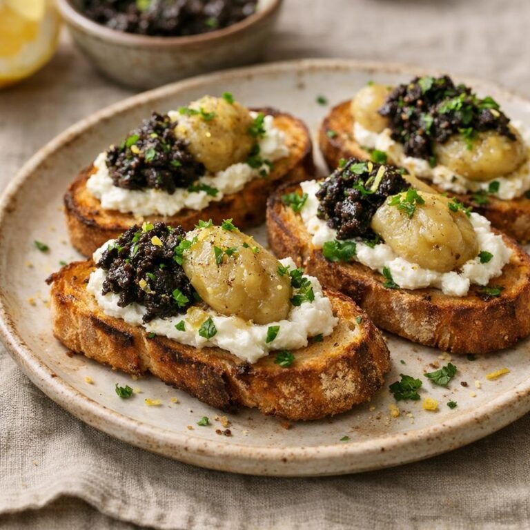 Bruschetta de topinambour