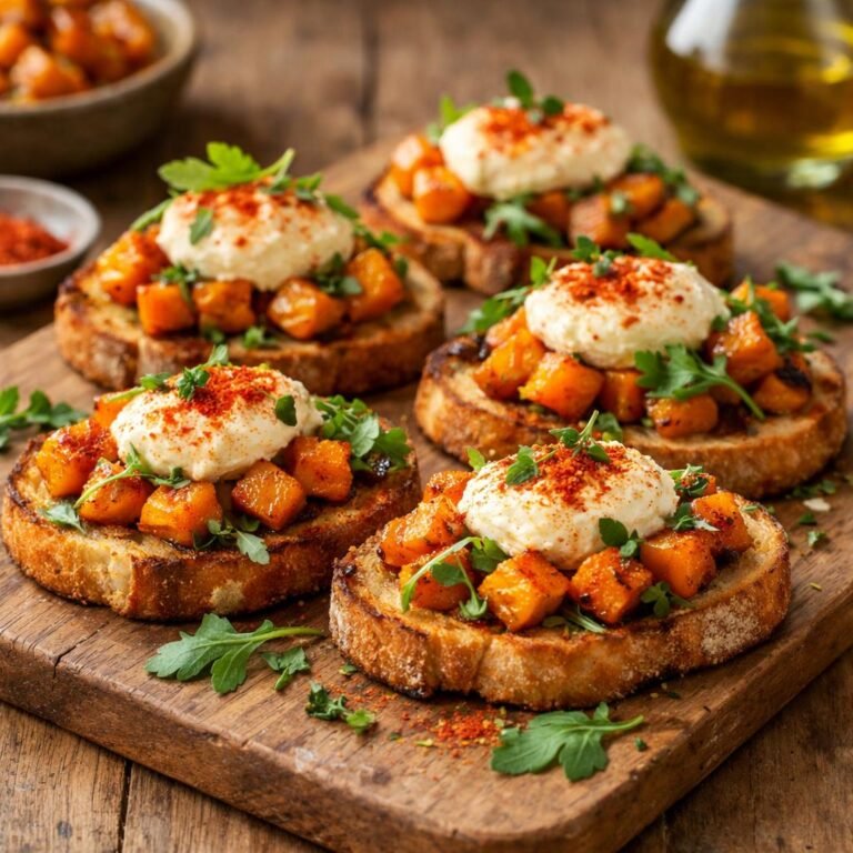 Bruschetta butternut paprika
