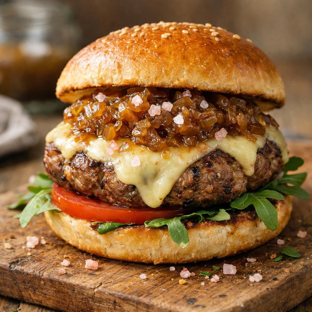 Burger d'agneau aux épices