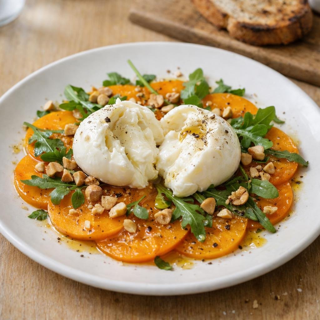 Burrata kaki truffe