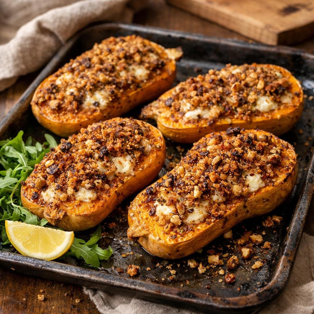 Butternut en croûte basque