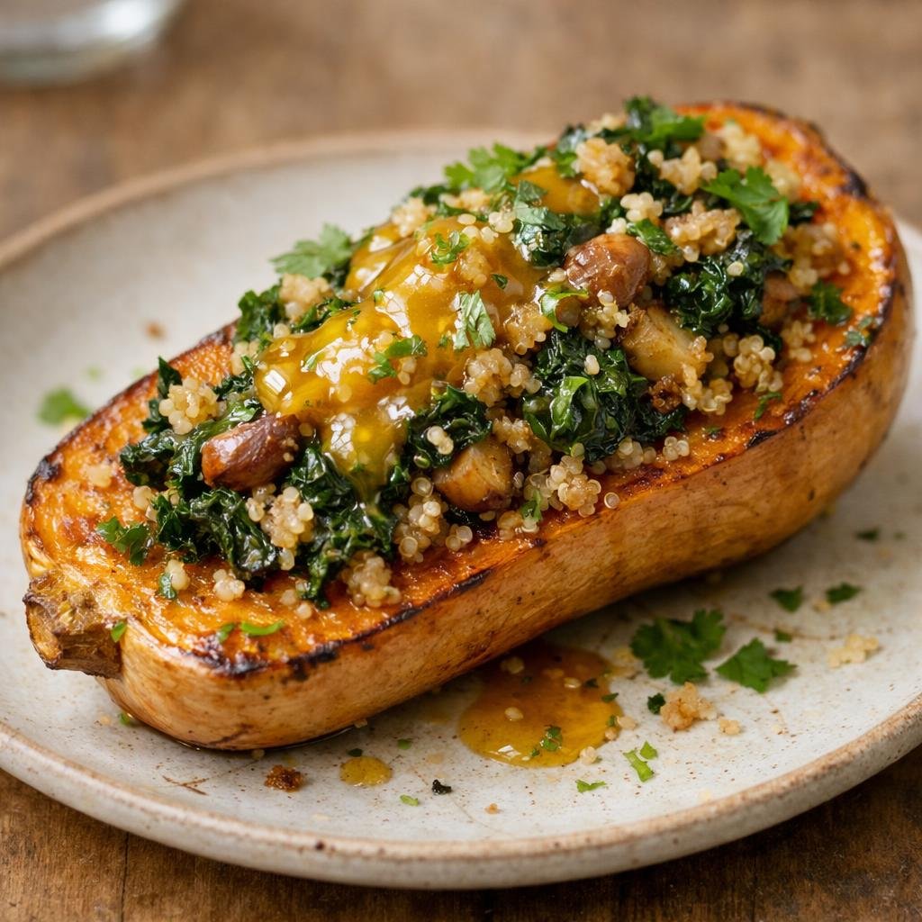 butternut farci quinoa