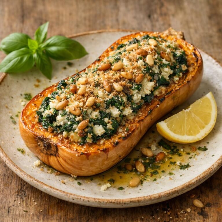 butternut farcie au quinoa