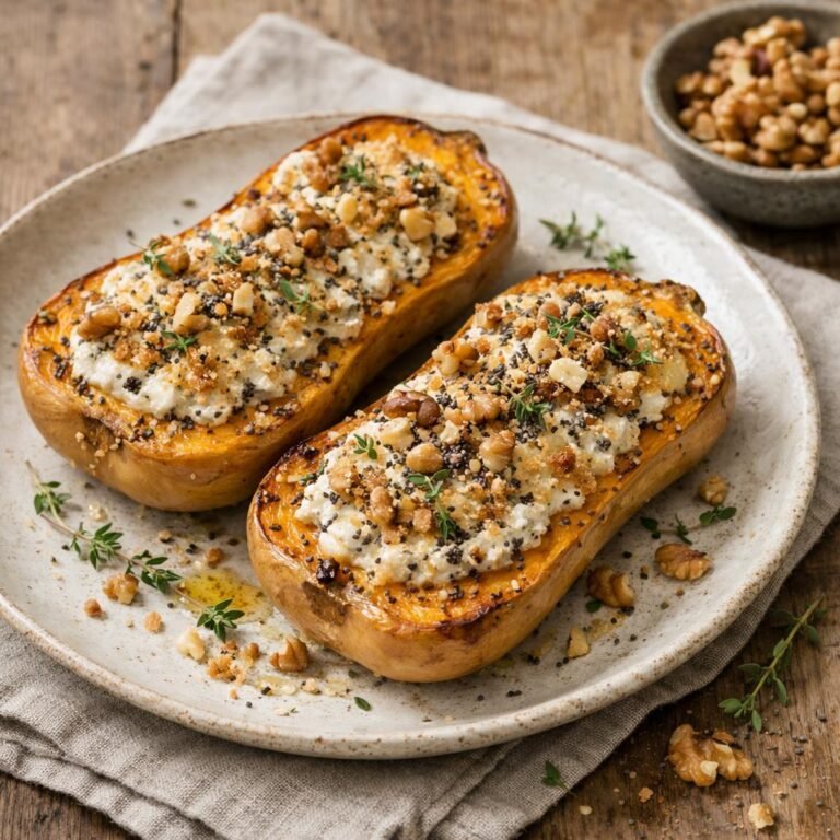 butternut farcie chèvre