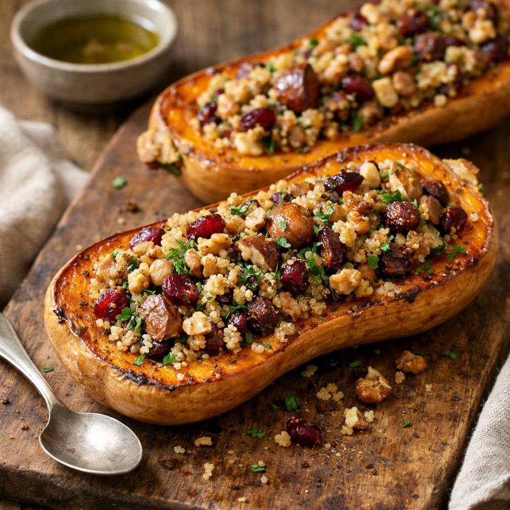 Butternut farcie automnale