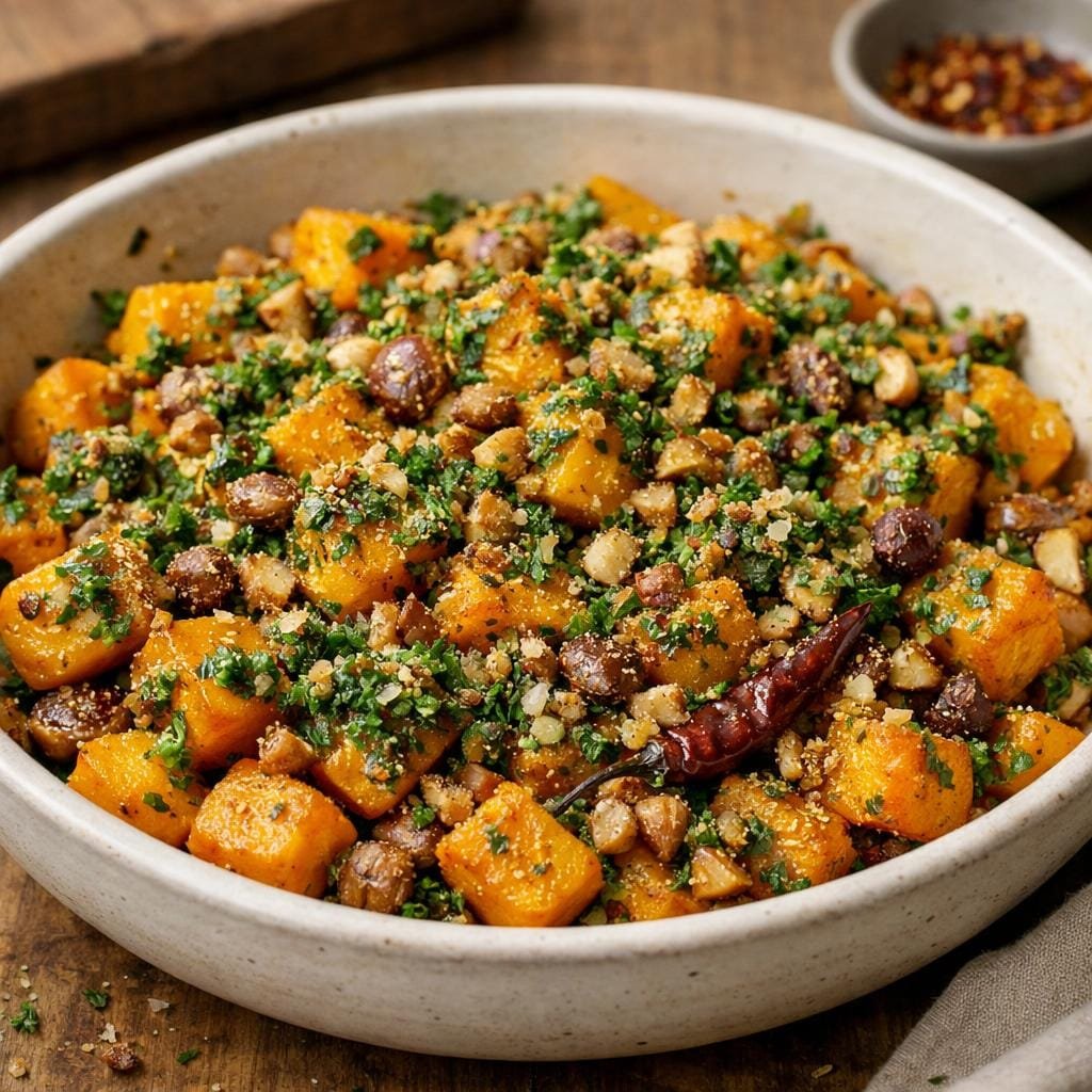 Butternut rôtie au piment