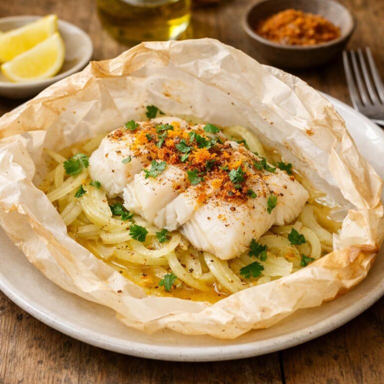 Cabillaud en papillote
