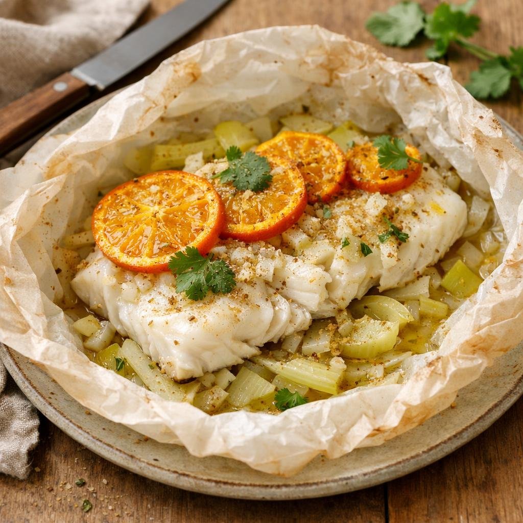 cabillaud en papillote