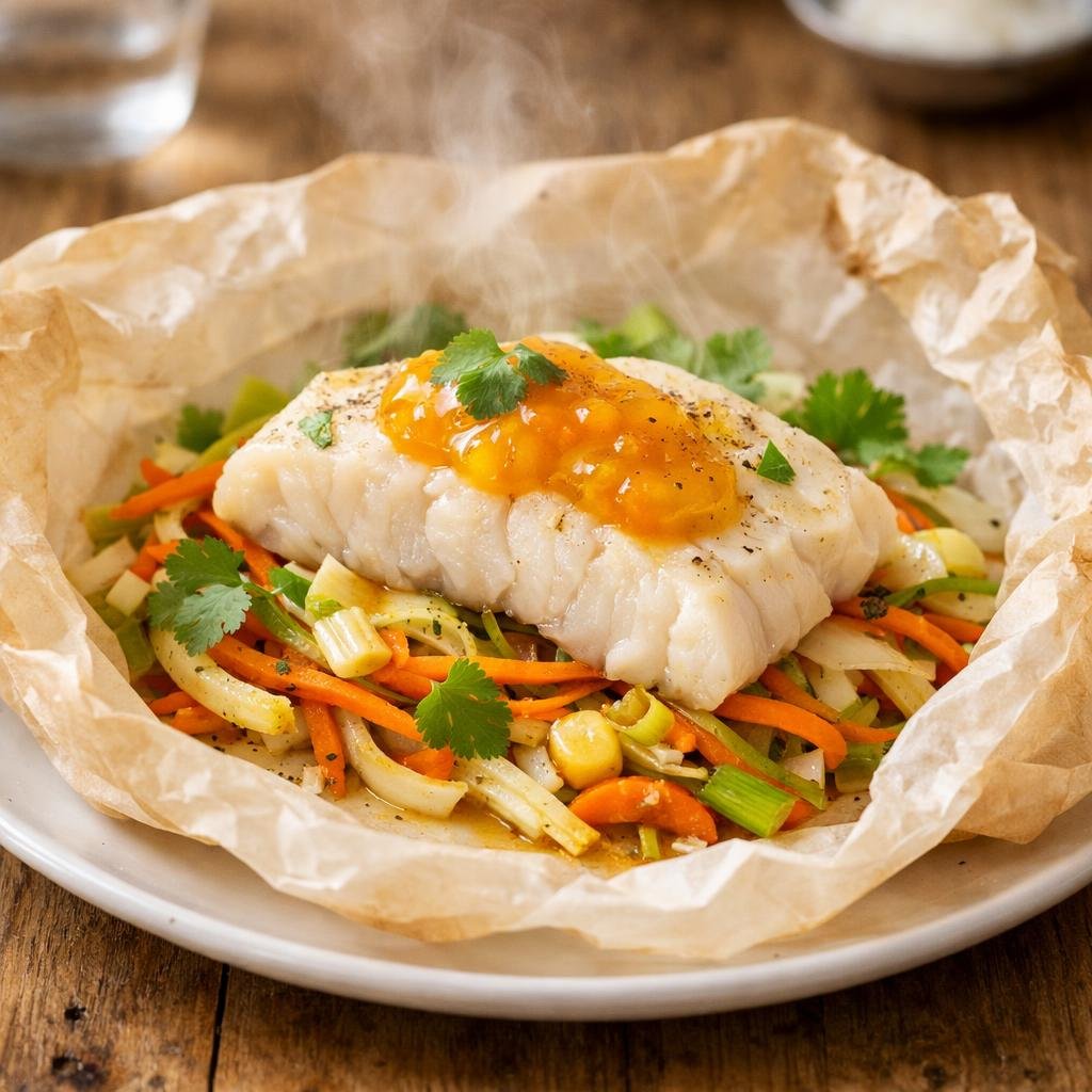 cabillaud en papillote