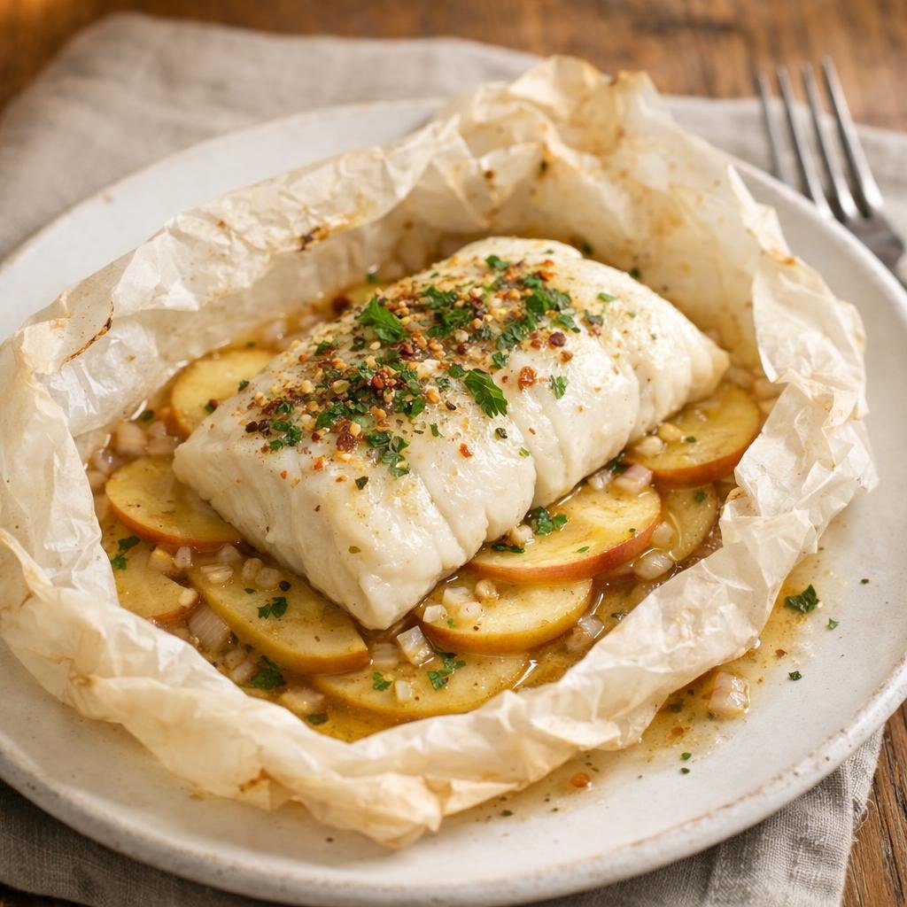 Cabillaud en papillote