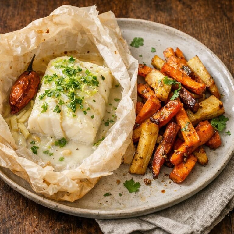 cabillaud en papillote