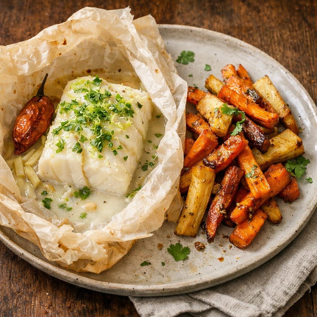 cabillaud en papillote