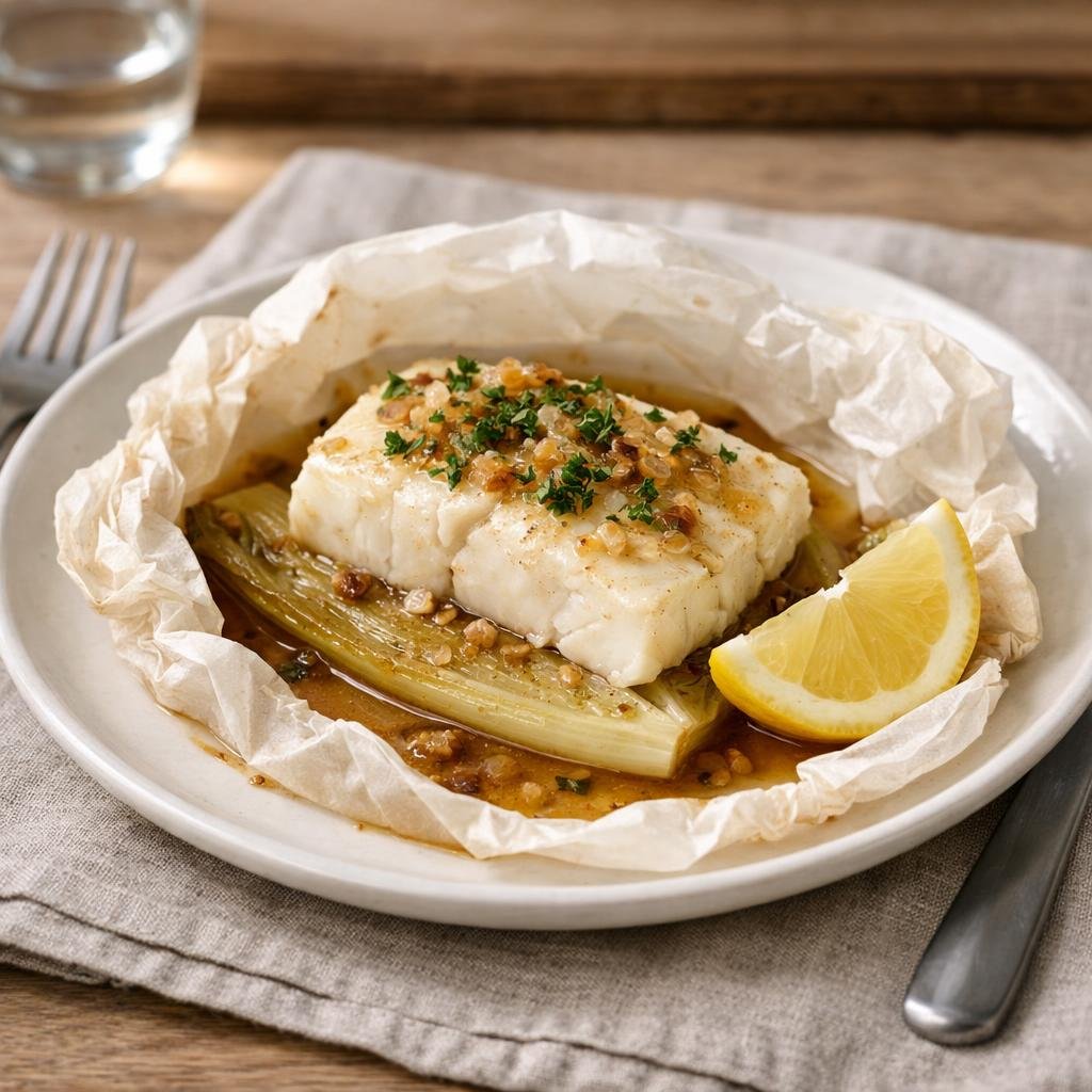 cabillaud en papillote