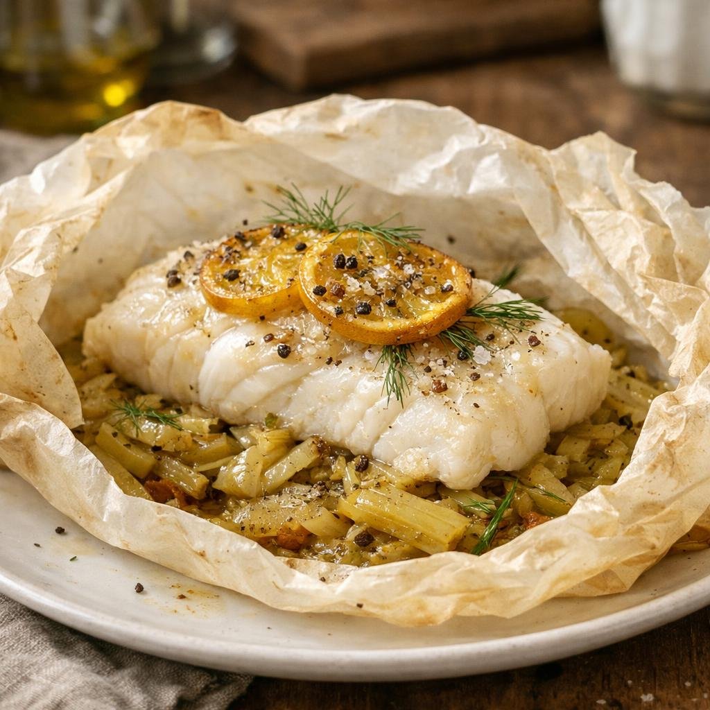 Cabillaud en papillote