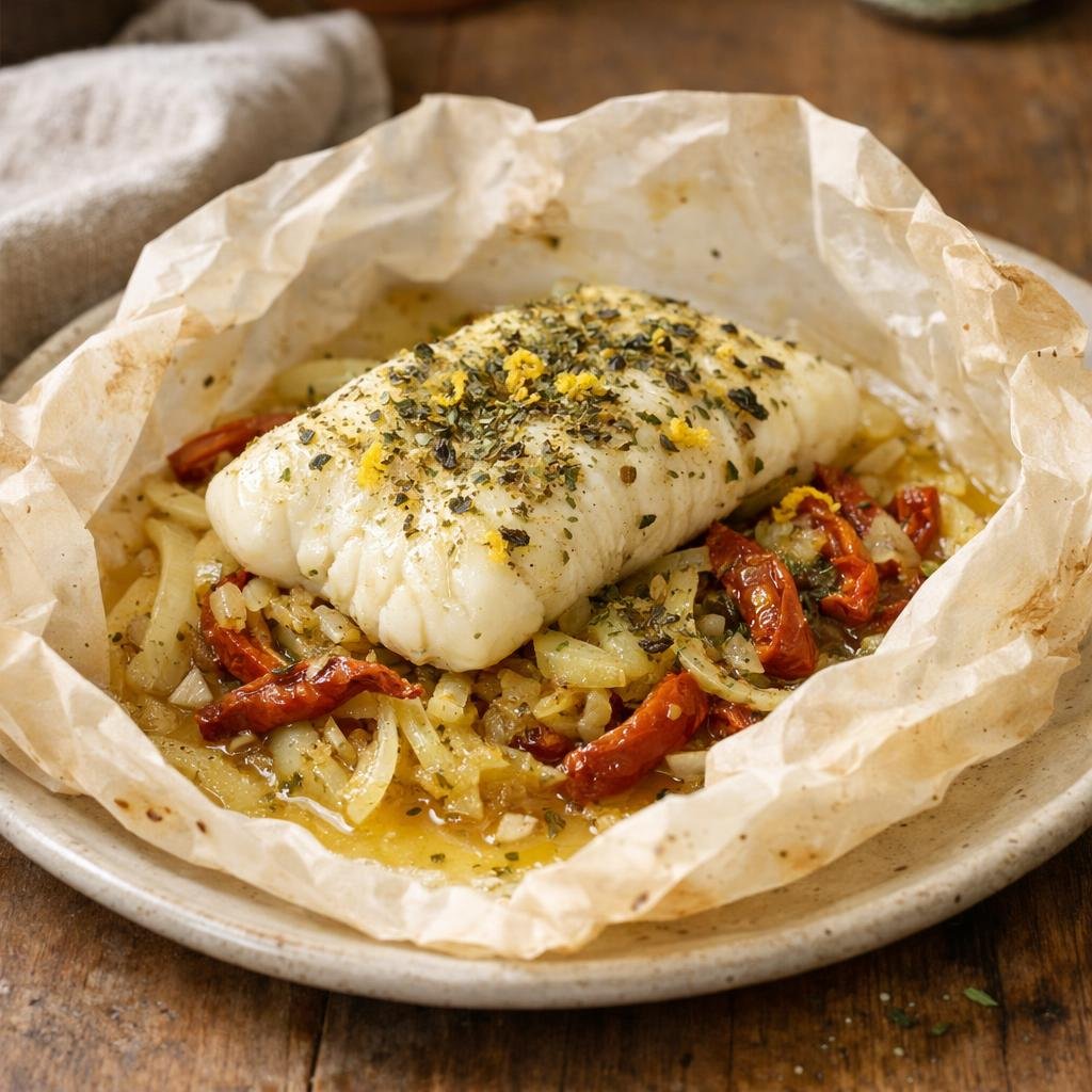 Cabillaud en papillote