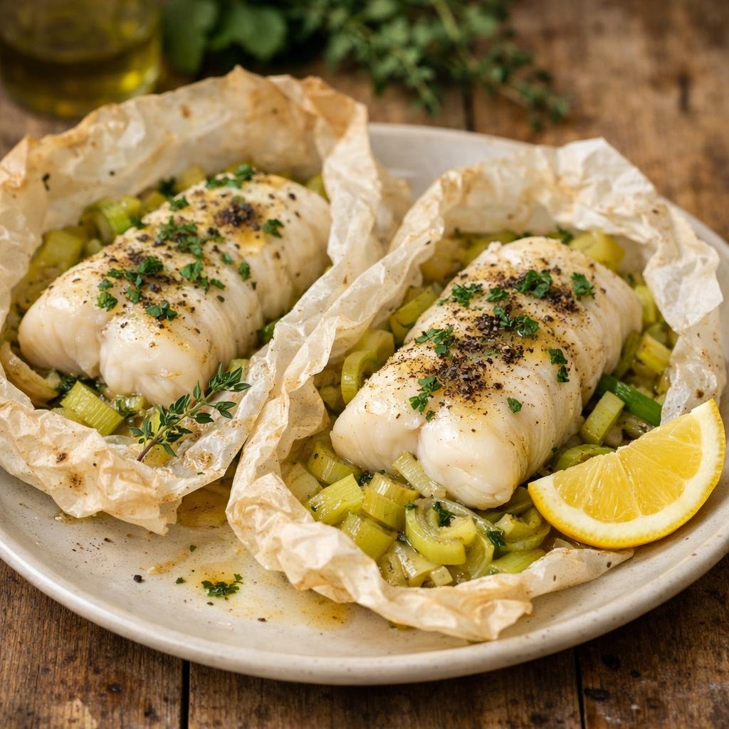 Cabillaud en papillote