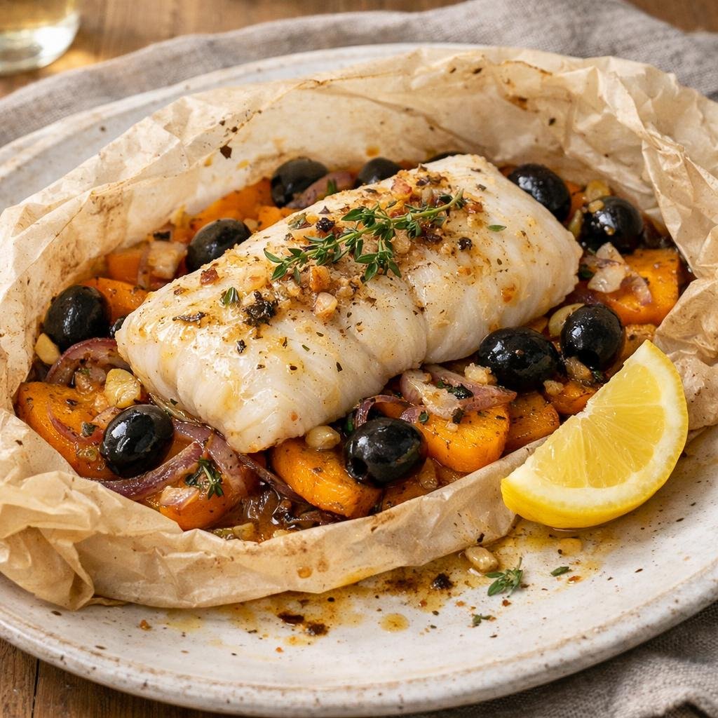 Cabillaud en papillote