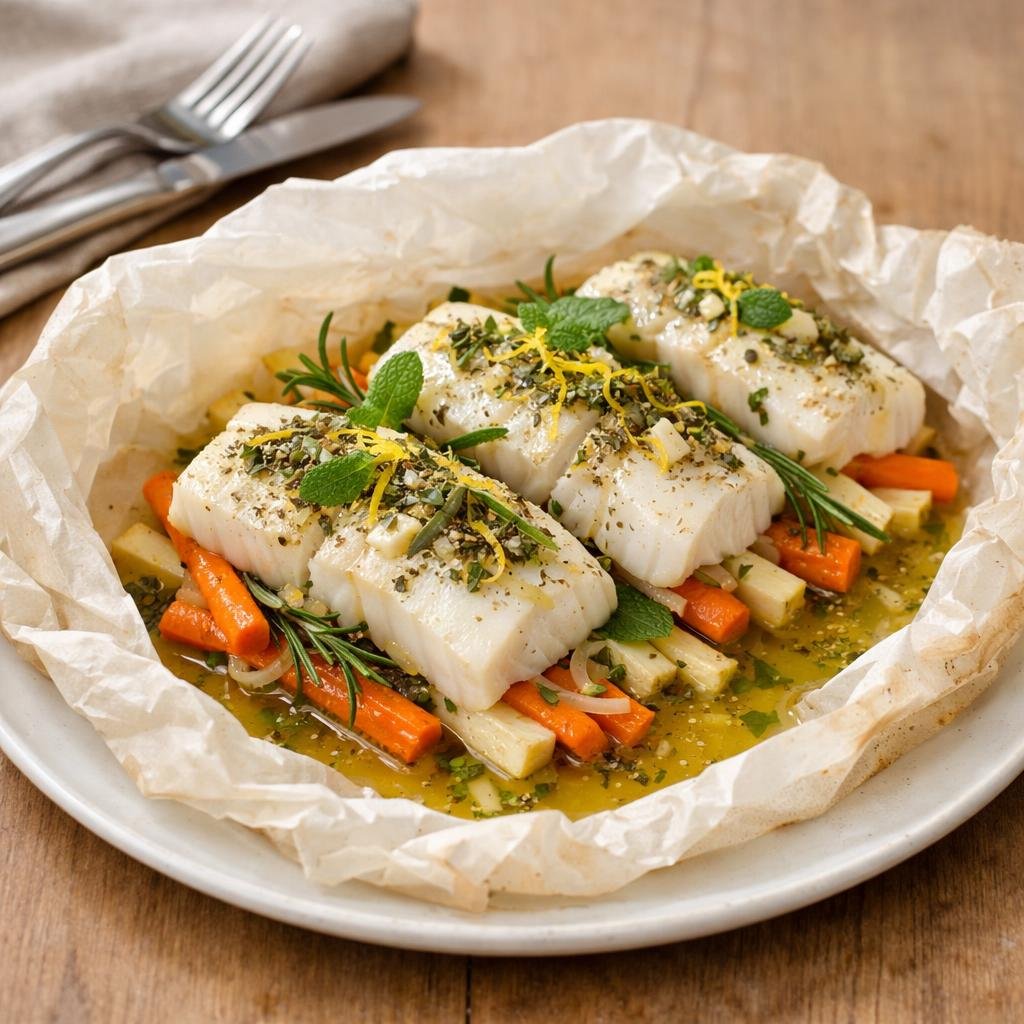 cabillaud en papillote